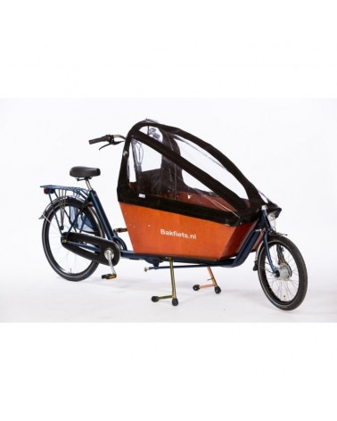 Tente pliable à enroulement biporteur long bakfiets