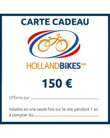 carte cadeau vélo holland bikes valeur 150€